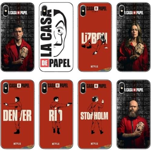 TV The Paper House Money Heist Cover Case For Samsung Galaxy Note 10 9 8 5 4 S10E S10 Lite S9 S8 S7 S6 Edge Plus S5 S4 Mini