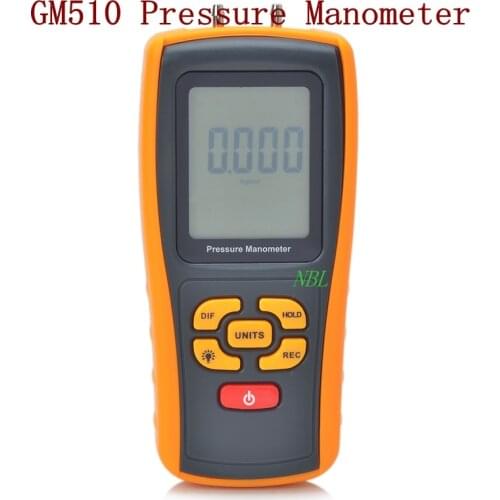 Brand GM510 Multifunction Digital Pressure Manometer 10kPa USB Interface Pressure Gauge Meter Low Battery Indicator Function