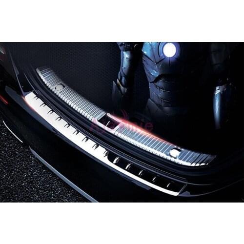 For Mercedes Benz 2016 2017 2018E Class W213 Rear Trunk Bumper Stainless Steel Door Sill Guard Plate Car Accessories