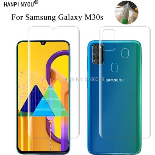 For Samsung Galaxy M30s 6.4“ Clear TPU / Matte Anti-Fingerprints Hydrogel Full Cover Soft Screen Protector Film (Not Glass)