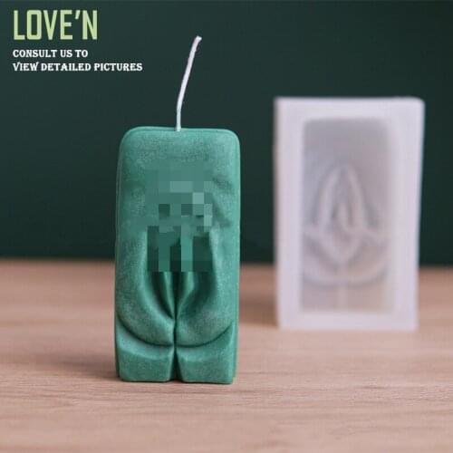 LOVE'N LV242C DIY Handmade romantic moldes de silicona 3D Sex love Silicone Vagina Scented candle Mold for making