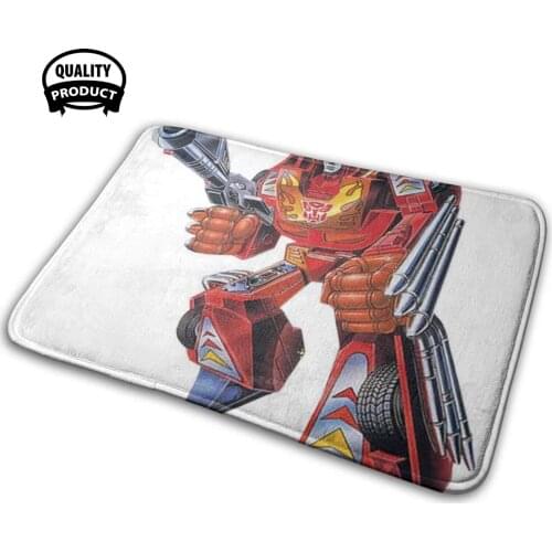 Hot Rod Autobot 3D Household Goods Mat Rug Carpet Cushion Hot Rod Hotrod G1 Cartoon 80S Tv Robots Decepticon Jets Autobots
