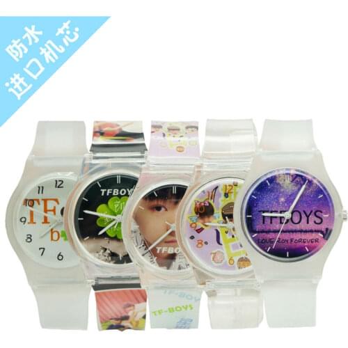 34MM fashion student fashion TFboys dial wristwatches for boys&girls promotion gift Clover quartz watches