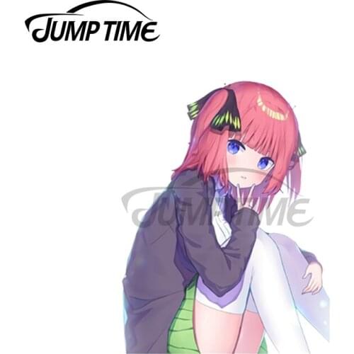 JumpTime 13 x3.8cm For Nakano Nino Toubunno Hanayome Decal Creative Car Sticker Anime Car Door Windows Waterproof DIY Decoration