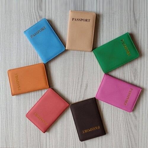 Spot pu leather passport cover with card slot passport cover passport shell cover passport holder passport cover