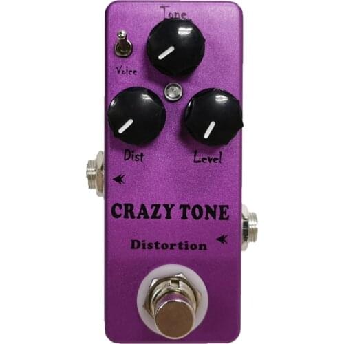 MOSKY CRAZY TONE Distortion Pedal Single Guitar Effect Pedal True Bypass Guitar Accessories Purple