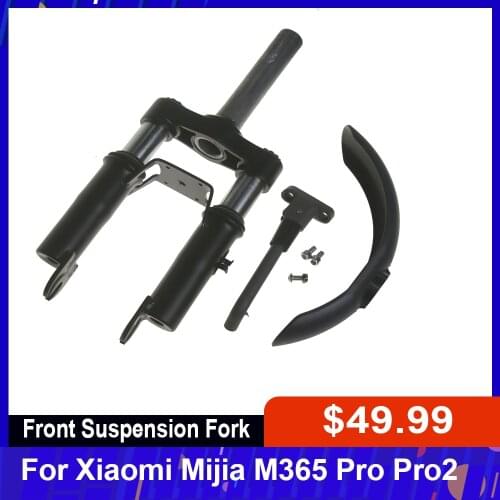 Scooter Front Suspension Fork Compatible With Xiaomi Mijia M365 Pro Pro2 Electric Scooter Front Tube Shock Absorption Parts