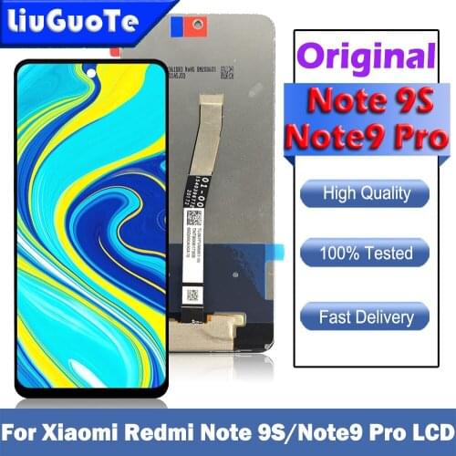 6.67" For Xiaomi Redmi Note 9S LCD Touch Screen Digitizer For Redmi Note 9 Pro Display M2003J6A1G M2003J6B2G Replacement Parts