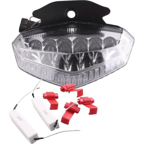 E-Mark LED Motorcycle Turn Signal Light Rear Brake Blinker Lamp Taillight For Ducadi Hypermotard 2009 2010 2011 2012