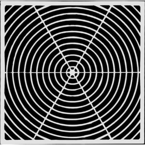 13*13 DIY Craft Layering target Stencils For Wall Painting Scrapbooking Album Decorative Paper Cards spray painting tools