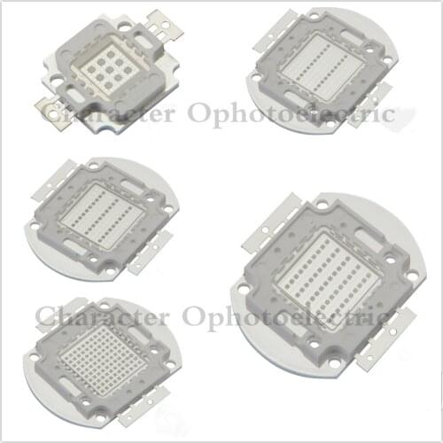 5pcs 10w/20w/30w/50w/100w UV LED high power lamp purple floodlights 395-400nm 45mil