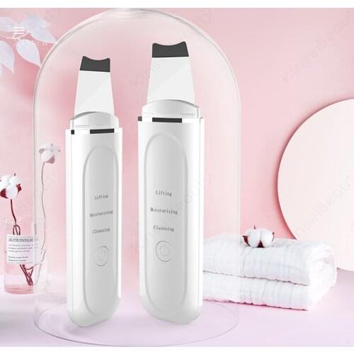 Ultrasonic Skin Scrubber Deep Face Cleaning Machine Peeling Shovel Facial Pore Cleaner Face Skin Scrubber Lift Machine