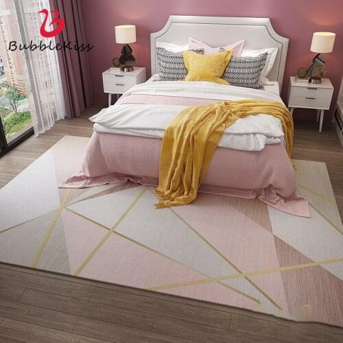 Bubble Kiss Nordic Thicken Rugs For Bedroom Carpet Geometric Living Room Carpet Non-Slip Bedside Rug Modern Minimalist Carpet