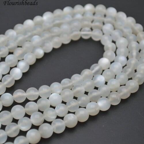 High Quality Grey Moonstone Round Loose Beads 6mm 8mm 10mm Jewelry making supplies