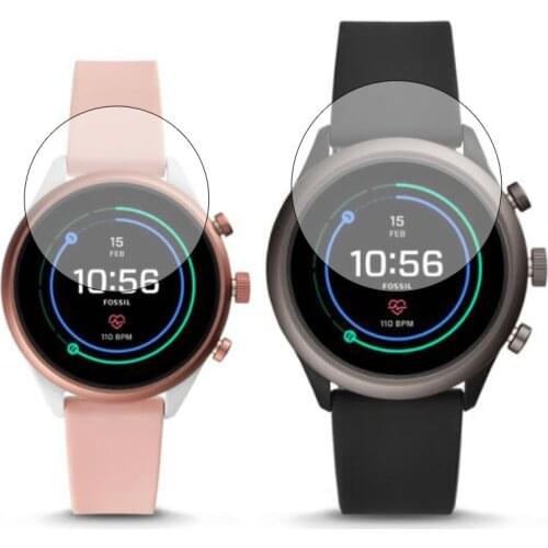 Tempered Glass Clear Protective Film Protection For Fossil Sport Watch 41mm 43mm Case Smartwatch Display Screen Protector Cover