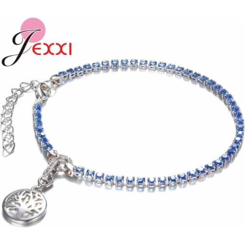 Hot Sale Fashion Big Tree 925 Sterling Silver Shape Austrian Crystal Stone Bracelet Wedding Ceremony for Women Cubic Zirconia