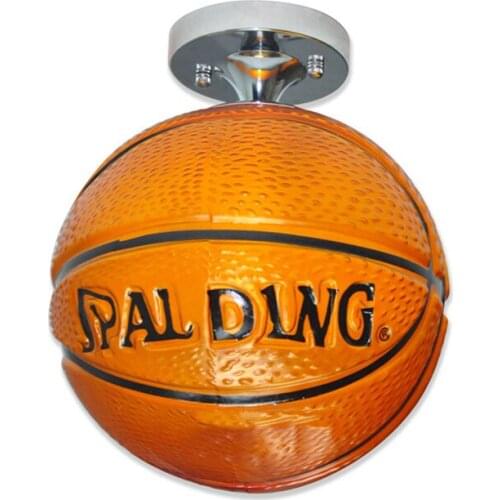 Brown Basket ball lamp ceiling light glass hanging light creative glass ball lamp trendy children room bedroom kids room Light