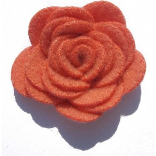 12pcs/lot Men 3CM felt flower lapel pin with wood button Men Wedding Flower Corsage Jacket Lapel Pin Brooches Free shipping