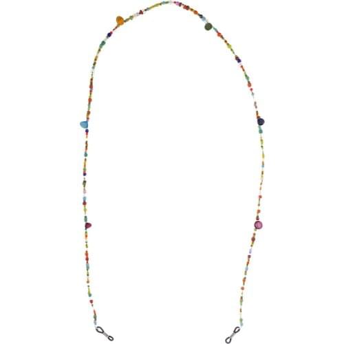 2pcs Acrylic Beaded Eyeglass Chain Sunglass Holder Keeper Lanyard Necklace