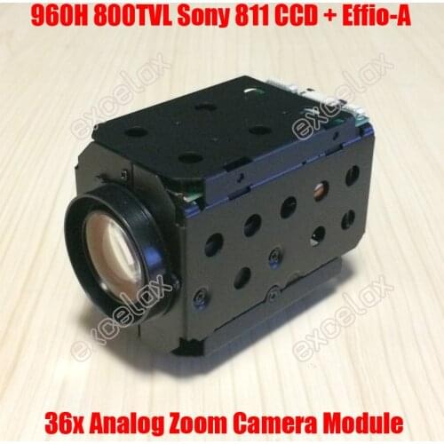 960H D1 800TVL Analog 18x Optical 36x 1/3" Sony 811 810 CCD Effio-A 4151 CCTV Zoom Camera Module IR CUT Auto Focus by Excelax