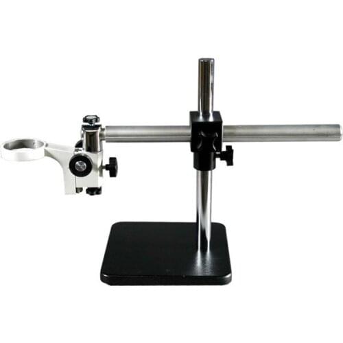 AmScope Solid Aluminum Single-Arm Microscope Boom Stand for Stereo with 76mm Pillar Rack BSS-120A-FR