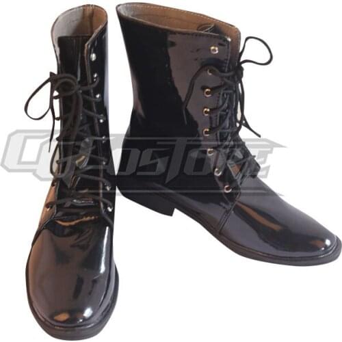 Anime Cosplay Shoes Arknights Executor Costume Hand-made Leather Christmas Free ship COSX-1297