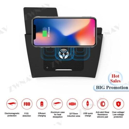 QI Car Wireless Charger Quick Charge For Ford Focus 2018-2019 for Iphone XR XS X for Huawei P30 P40 Infrared Sensor Phone Holder