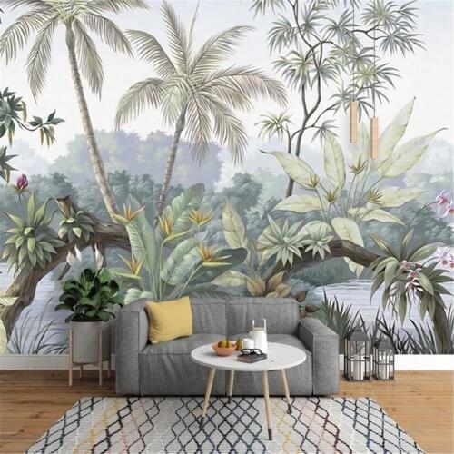 Milofi custom large wallpaper mural high-end European retro nostalgic rural rainforest background wall