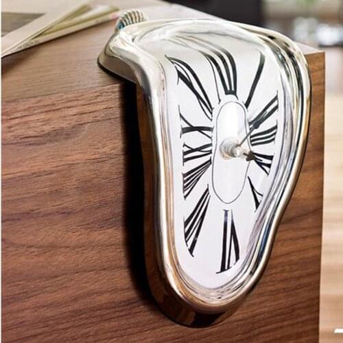 Melting Wall Clock Modern Design Novel Surreal Clocks Wall Watch Decoration Gift Saat Horloge Klock Relogio