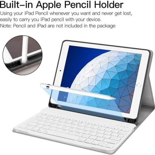 IPad Keyboard Case for iPad Mini,Pro9.7,Air10.5 Pro10 Wireless Bluetooth Keyboard Magnetic Cover with Sleep/Wake,Pencil Holder