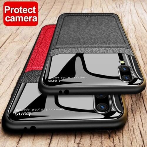 KISSCASE Luxury Leather Case For Xiaomi Redmi Note 8 Pro Redmi 7 8A Mi 9 8 SE 8 Lite Mirror Glass Silicone Shockproof Phone Case