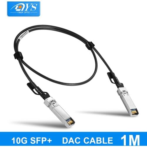 10Gb SFP+ DAC Twinax Cable SFP Module Passive Direct Attach Copper Twinax SFP Cable Compatible with Cisco,Ubiquiti,D-Link,1M