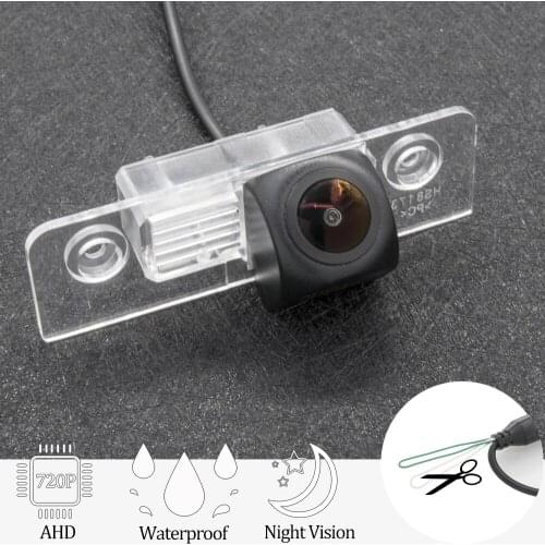 AHD 1280*720 Vehicle Rear View Camera For Skoda Octavia MK2 1Z 2004-2013 Car Reversing Parking Mirror Monitor Wireless Kit