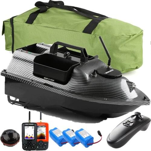 500M Carbon GPS Fishing Bait Boat With Bottom Sink hopper and catapult hopper Carp Fishing Boat LCD GPS Fishfinder RC Toy Boat