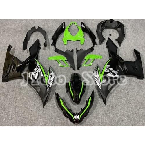 Green & Black FOR Yamaha Ninja 400 NINJA400 EX400 18-21 ABS Plastic Fairing Kit Motorcycle Body Shell Kit 400 NINJA400 EX400