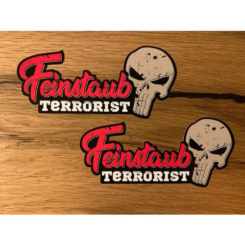 FEINSTAUB Aufkleber No Greta Sticker V8 Diesel Umwelt Zone Euro Plakette M406 stickers