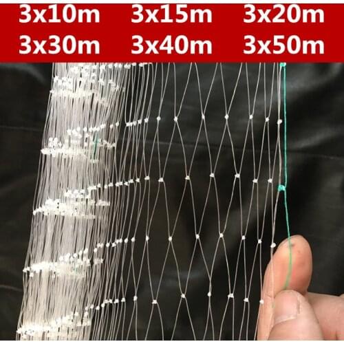 Bird Net Nylon 3x10M Anti Bird Netting Pond Crops Fruit Tree Vegetables Protection Flower Garden Mesh Protect Gardening Pest