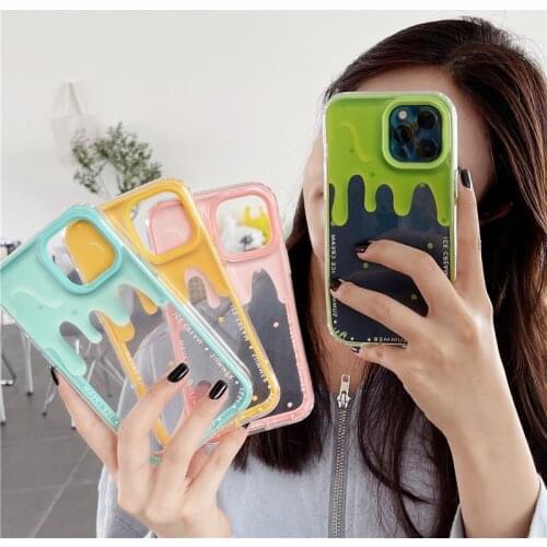 New Arrival Phone Case For iPhone X XR XS Max 11 12 Pro Max 7 8 Plus 7P 8P Ice Cream TPU Phone Protect Cover