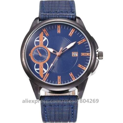 Wholesale Fashion Mens Watch Large Dial Military Watches Leather Sport Watches For Date Men Clock Wristwatch 920514