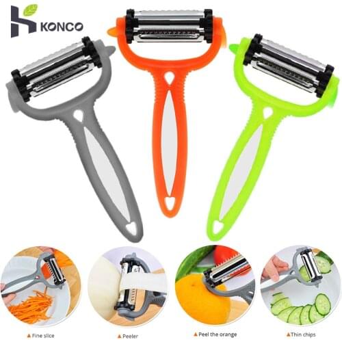 Kitchen Accessories Potato Peeler Multifunctional 360 Degree Rotary Vegetable Peeler Cutter Melon Planer Grater Kitchen Gadget