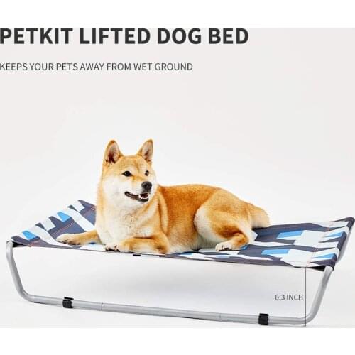 PETKIT Elevated Dogs Cats Bed for Indoor/Outdoor Use, Easy Clean Dogs Bed, Washable and Breathable Raised Pet Bed