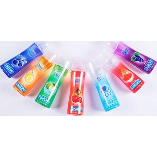 100ml Edible Fruit Flavor Lubricant Water Based Non Toxic Lubricant Sexual Anal Oral Gel Sex Lube For Couple Adult Sex Products