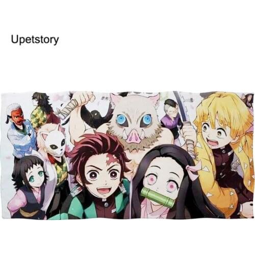Upetstory Shower Towel for Adult Demon Slayer Print Cotton Bath/Face Towels Beach Soft Hair Towel Custom Towel Toallas De Playa