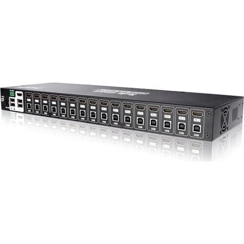 High quality 16 port HDMI USB KVM Switch for pc TV