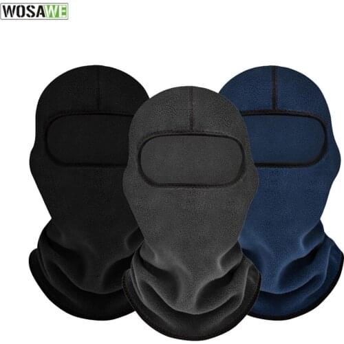 WOSAWE Helmet Liner Ski Mask Balaclava Cap Cover Windproof Hiking SKiing Hat Winter Fleece Warm Cycling Mask Scarf Cap Hats Men