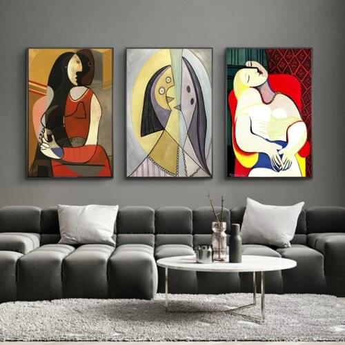 Famous Painter Picasso Famous Painting Modern Abstract Art Poster Room Living Room Wall Art Decoration Painting Canvas Painting