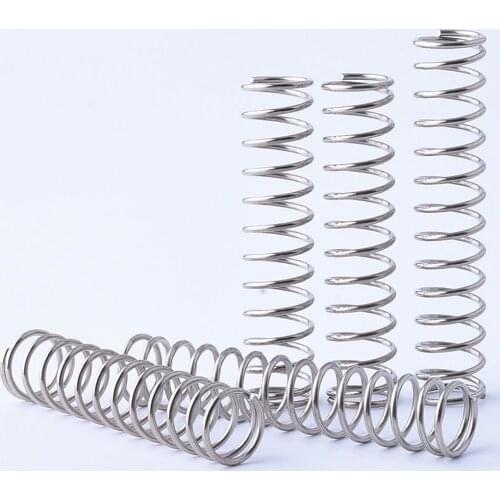 1pcs Compression Spring Wire Diameter 1.4mm Pressure Spring Length 120/150/180/200mm 304 Stainless Steel OD 10/12/13/14/15mm