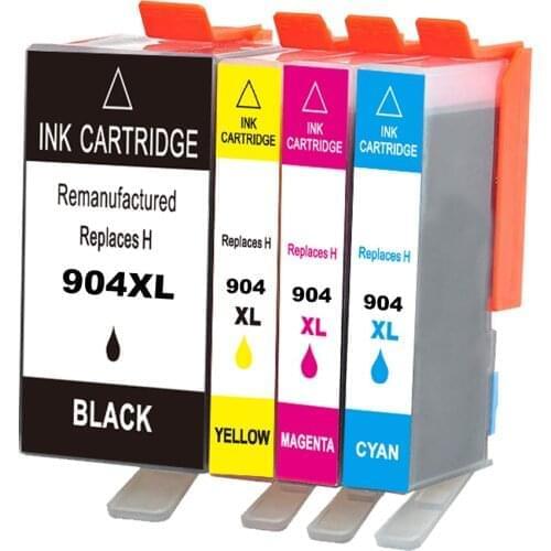 2BK+1C+1M+1Y Compatible Ink Cartridge For HP 904XL H904 904 OfficeJet Pro 6970 All-in-One Printer