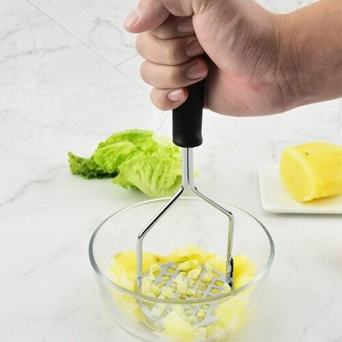 304 Stainless Steel Potato Masher Radish Pumpkin Yam Food Supplement Artifact Manual Masher Kitchen Fruit And Vgetable DIY Tools