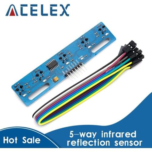 5 Channel Infrared Reflective Sensor TCRT5000 IR Photoelectric Switch Barrier Line Track Module Obstacle Avoidance Sensor